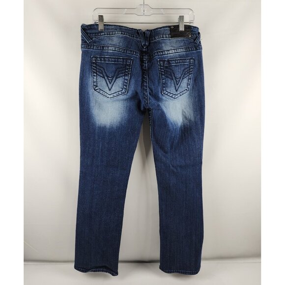 Vigoss Jeans Womens 11/12 Blue Chelsea Slim Bootcut Denim (33x32) - Picture 8 of 11